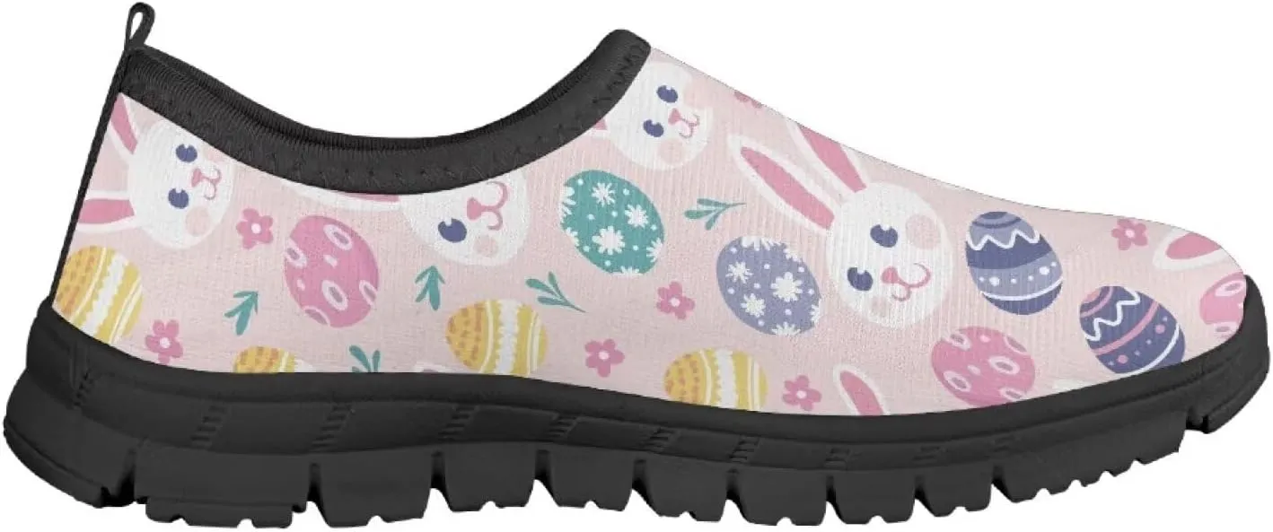Easter Shoes for Girls Holiday Casual Shoes Trendy Kids Slip On Sneakers