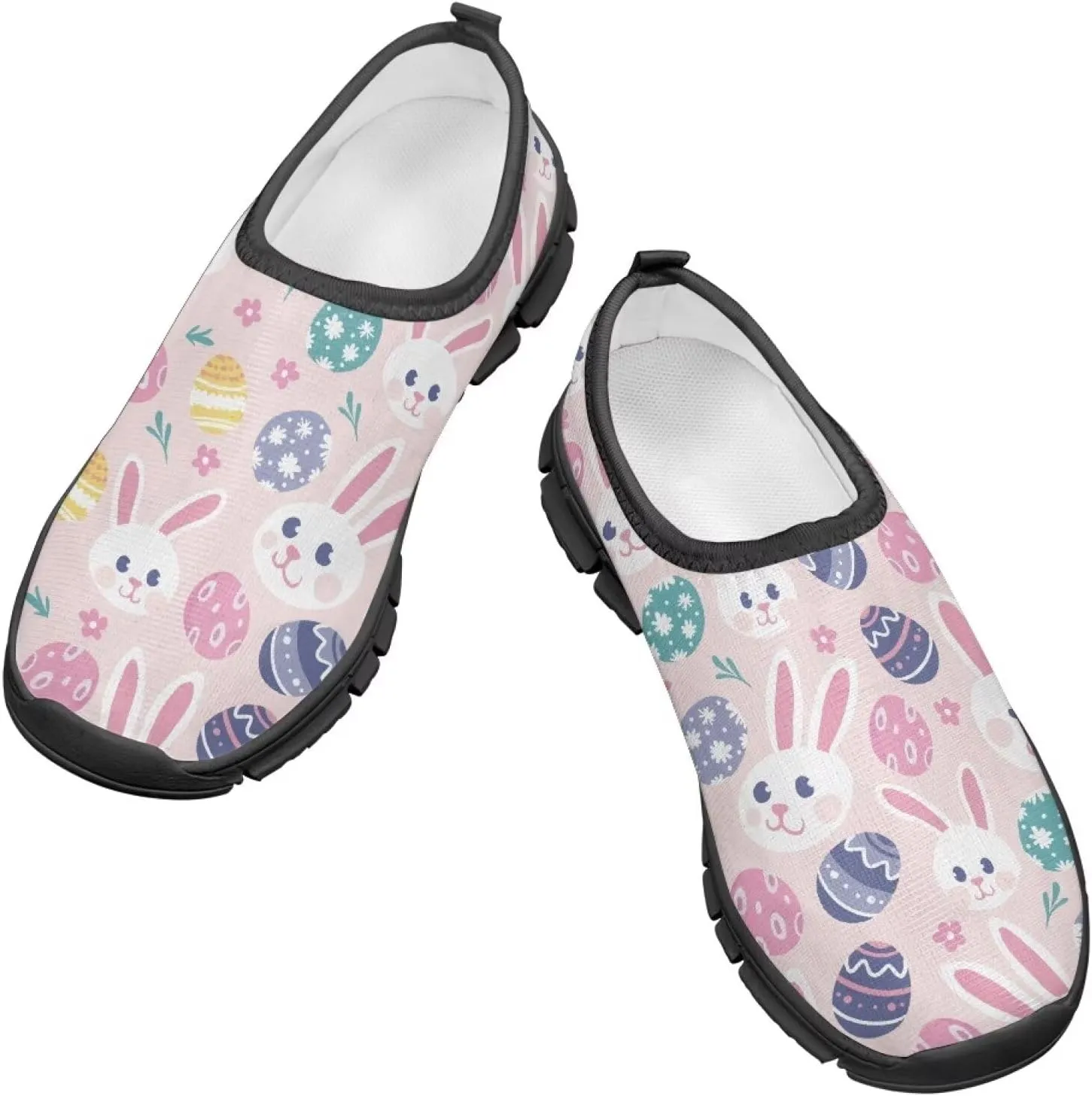 Easter Shoes for Girls Holiday Casual Shoes Trendy Kids Slip On Sneakers