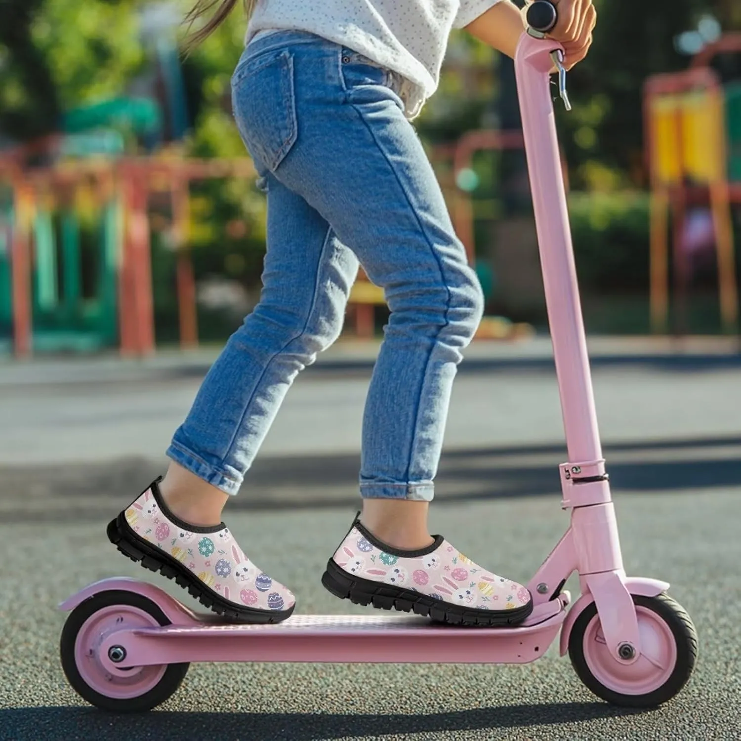 Easter Shoes for Girls Holiday Casual Shoes Trendy Kids Slip On Sneakers