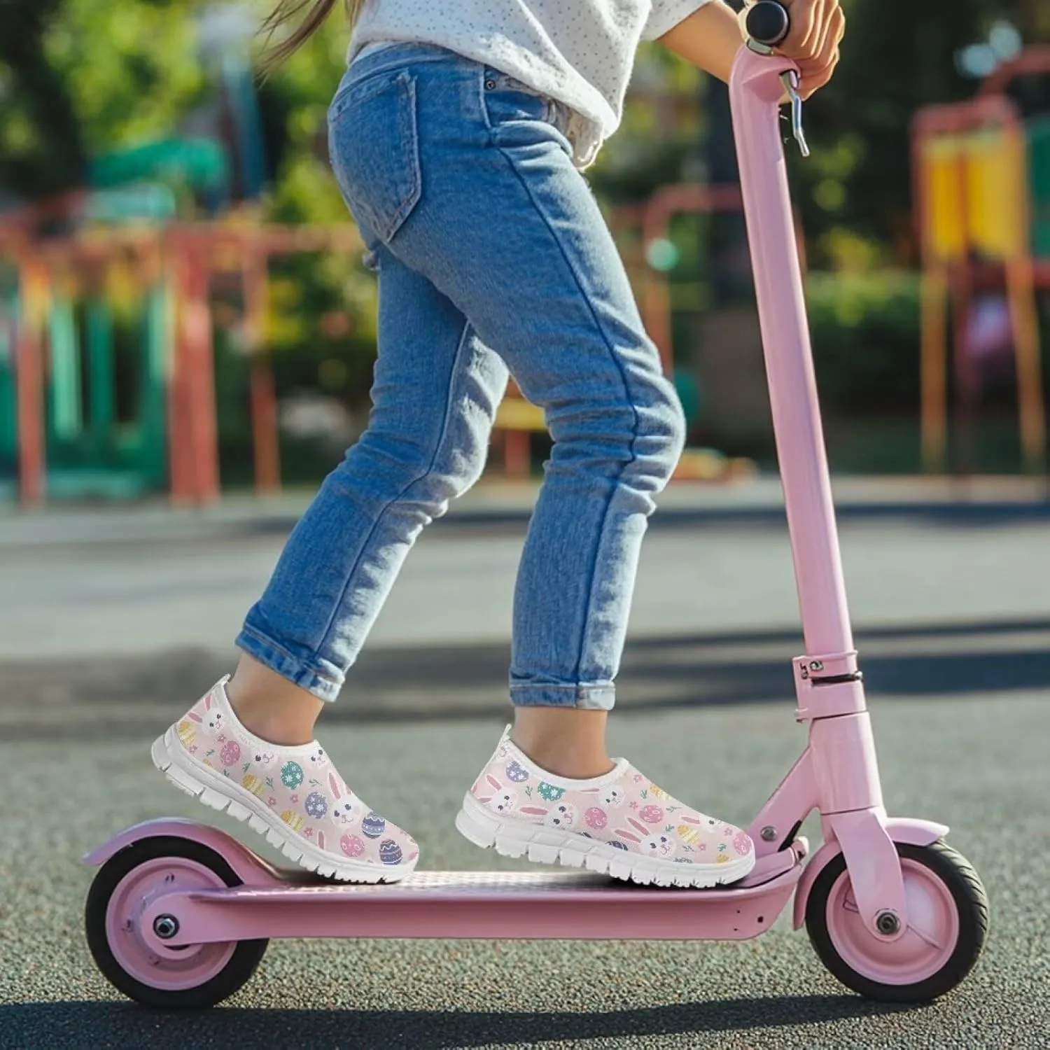 Eater Shoes for Girls Slip On Sneakers Kids Running Shoes Travel Shoes