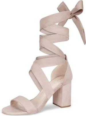 Elisabet Tang Women's Sandals Chunky Heels Lace Up Block Heels Open Toe Crisscross Strappy sandals Heel Sandals Fashsion Casual Prom Shoes For Women