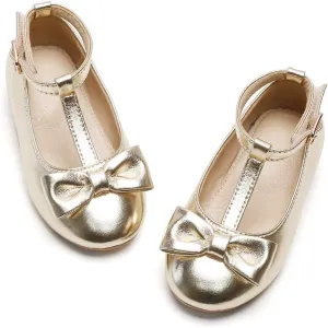 Felix & Flora Toddler Flower Girl Dress Shoes - Baby Girl Ballet Mary Jane Flats for Party School Wedding