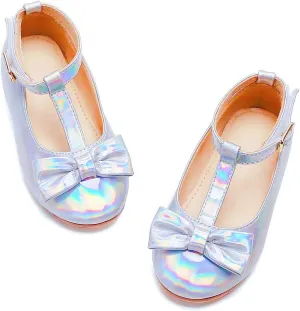 Felix & Flora Toddler Flower Girl Dress Shoes - Baby Girl Ballet Mary Jane Flats for Party School Wedding