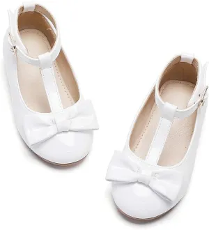 Felix & Flora Toddler Flower Girl Dress Shoes - Baby Girl Ballet Mary Jane Flats for Party School Wedding