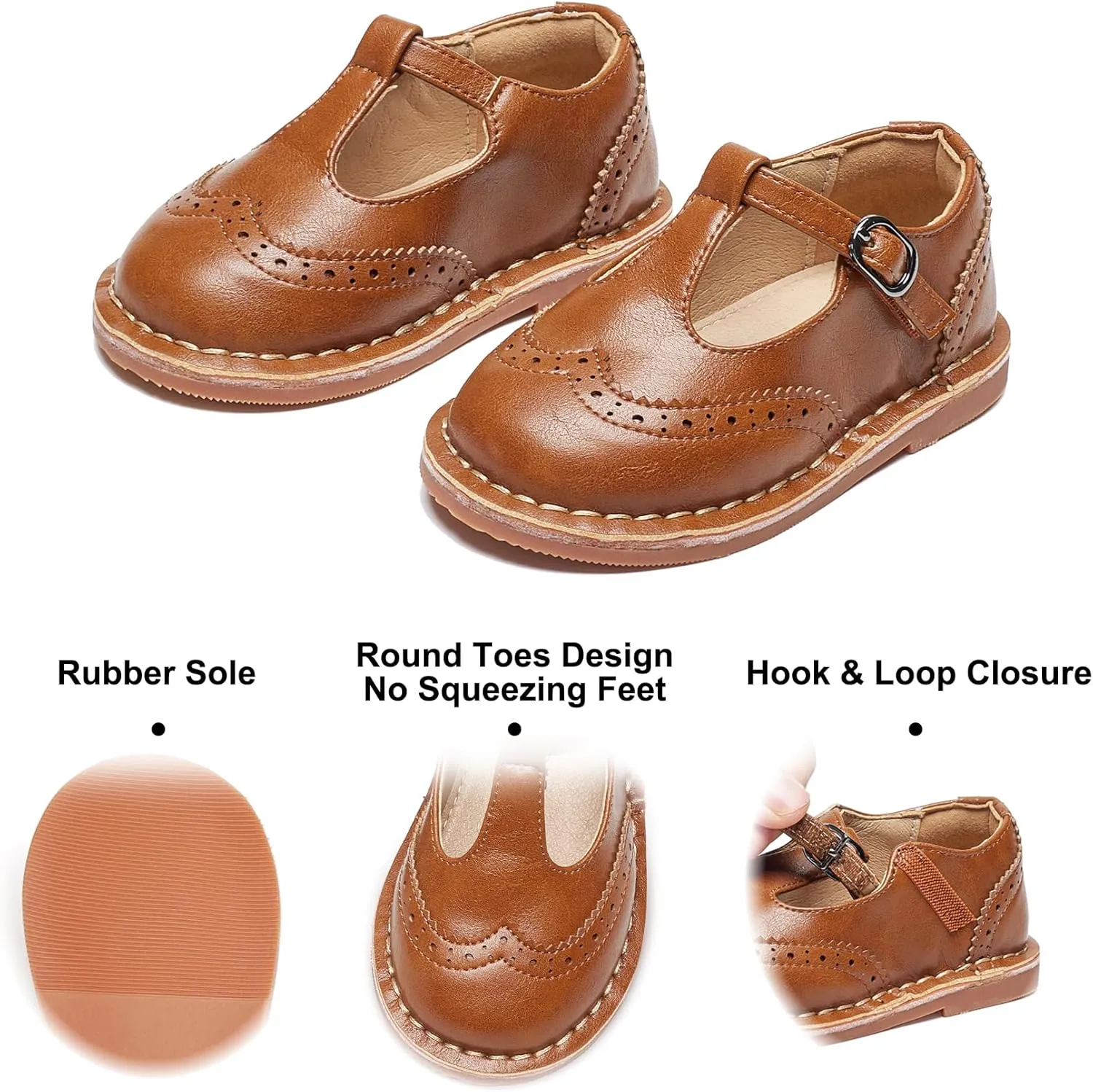 Felix & Flora Toddler Girl Mary Jane Dress Shoes - Ballet Flats for Girl Party School Shoes