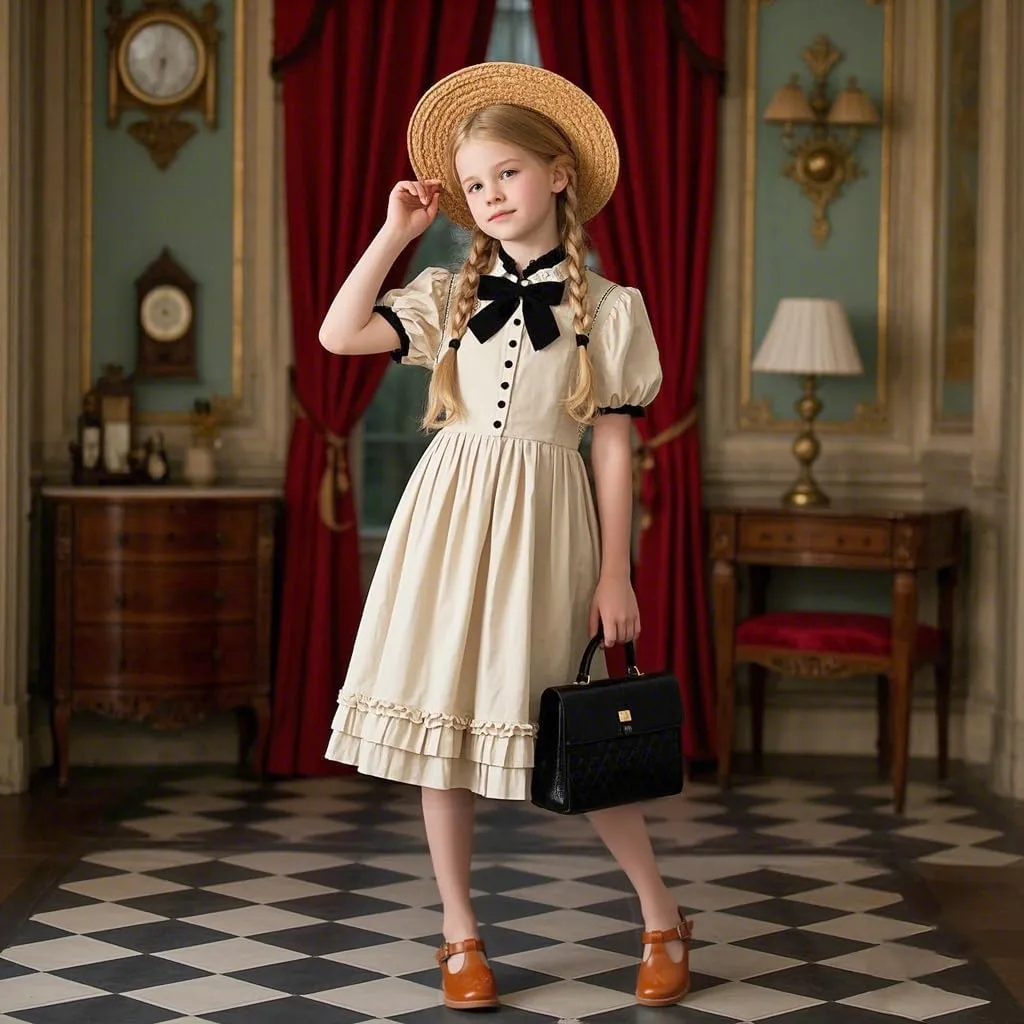 Felix & Flora Toddler Girl Mary Jane Dress Shoes - School Oxford Flats for Girl Party Shoes.
