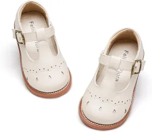 Felix & Flora Toddler Girl Mary Jane Dress Shoes - School Oxford Flats for Girl Party Shoes.