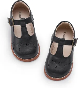 Felix & Flora Toddler Girl Mary Jane Dress Shoes - School Oxford Flats for Girl Party Shoes.