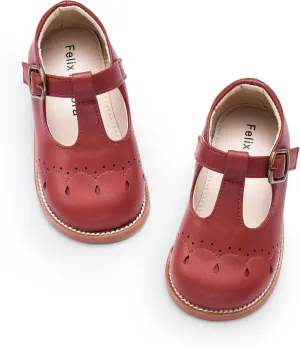 Felix & Flora Toddler Girl Mary Jane Dress Shoes - School Oxford Flats for Girl Party Shoes.