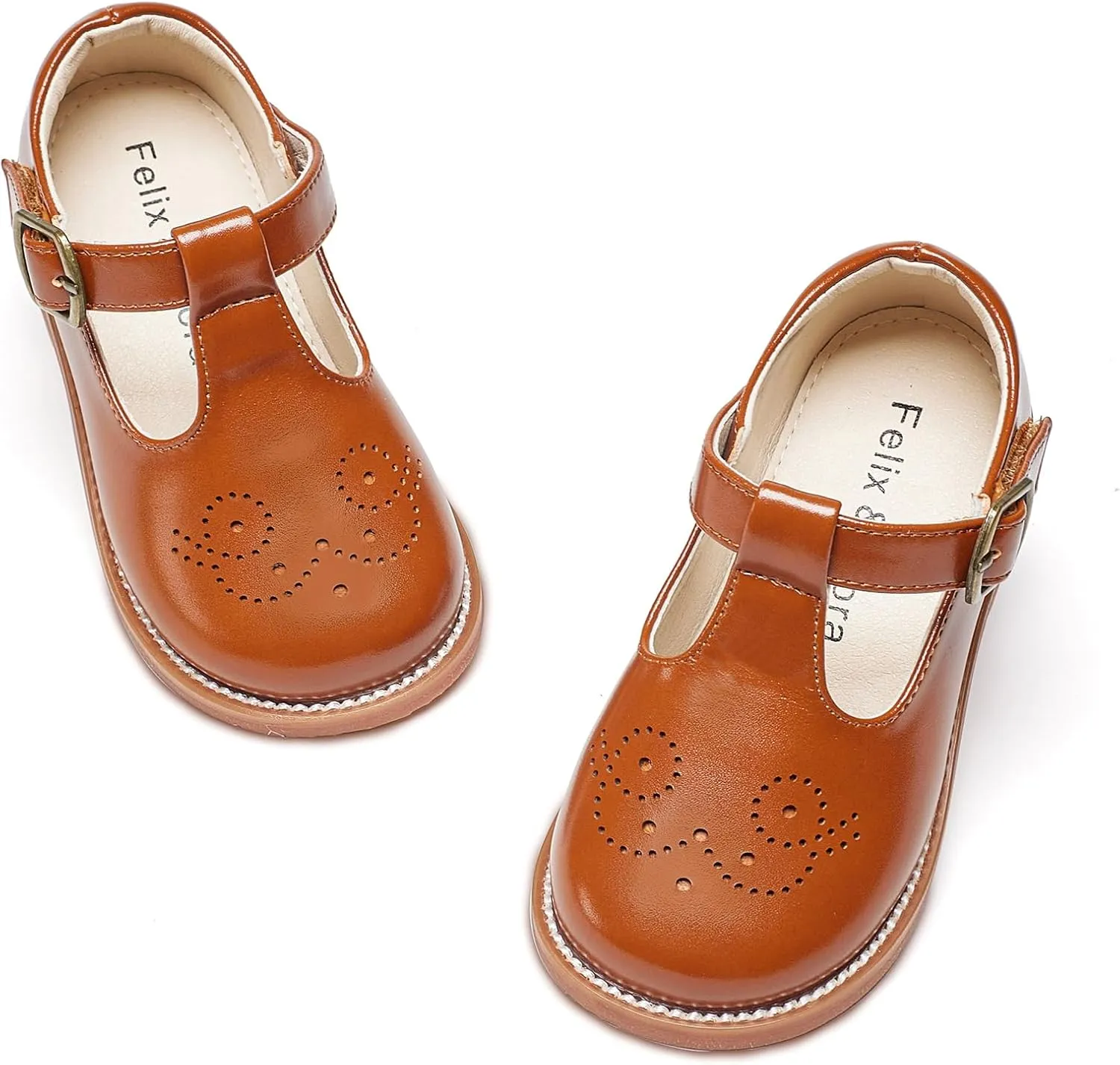 Felix & Flora Toddler Girl Mary Jane Dress Shoes - School Oxford Flats for Girl Party Shoes.