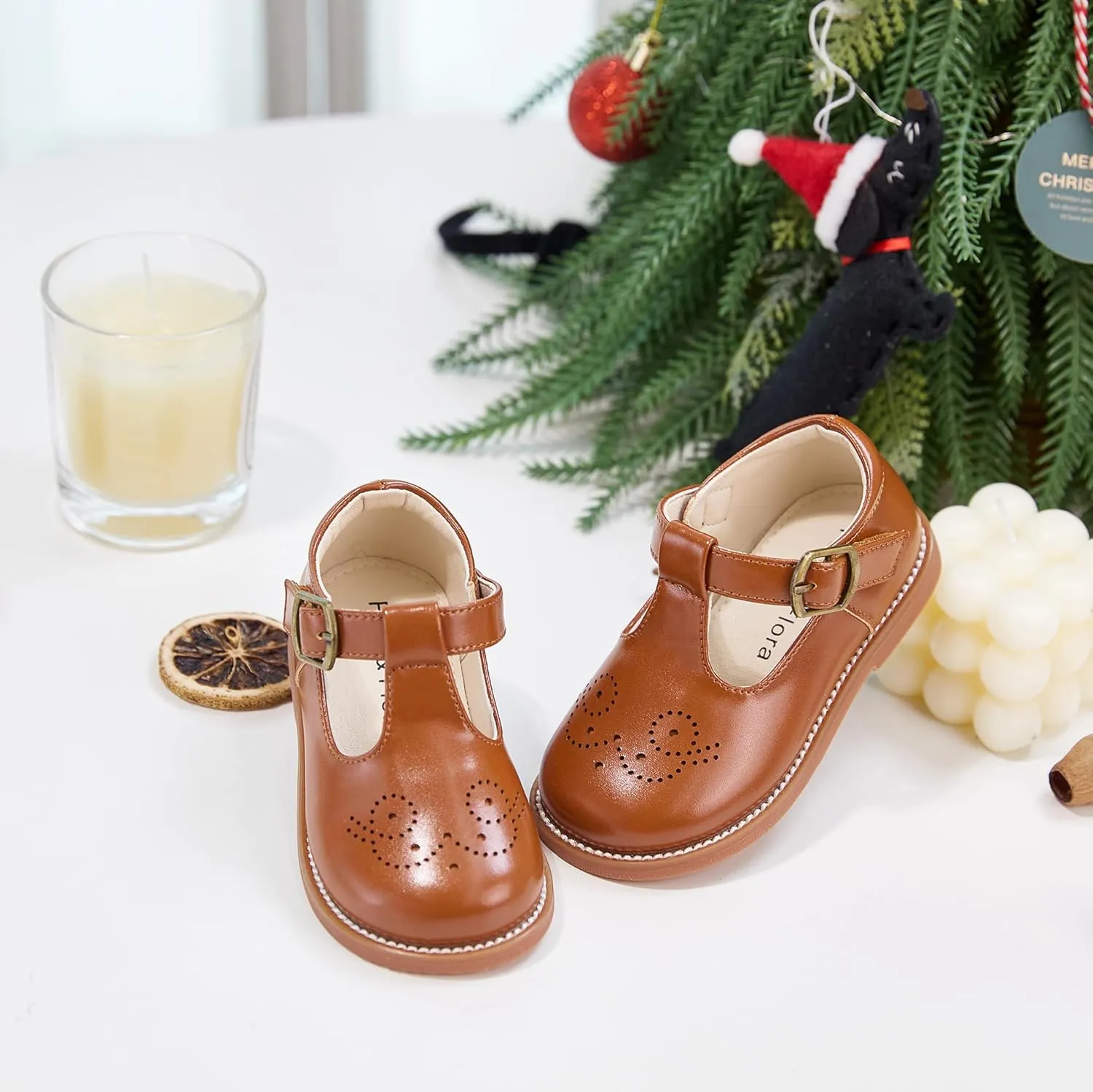 Felix & Flora Toddler Girl Mary Jane Dress Shoes - School Oxford Flats for Girl Party Shoes.
