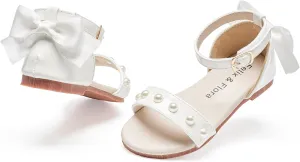 Felix & Flora Toddler Girl Sandals Open Toe Summer Flower Girl Dress Shoes
