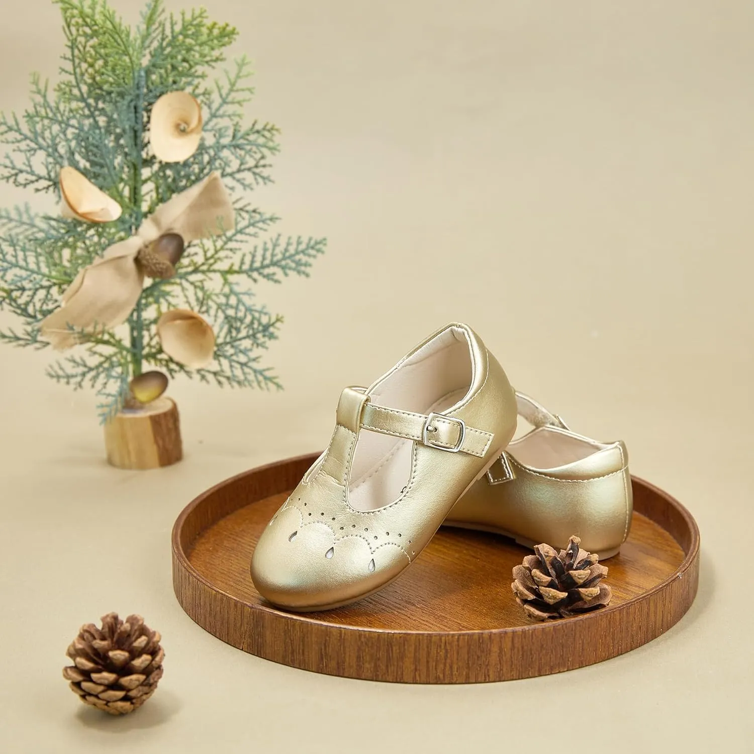 Felix & Flora Toddler Little Girl Flat Oxfords Dress Shoes - Mary Jane Princess for Girl Party School Shoes.