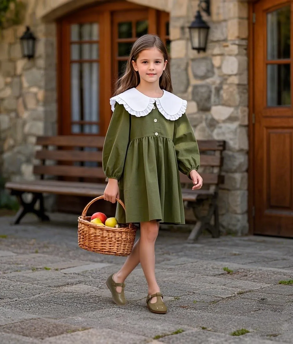 Felix & Flora Toddler Little Girl Flat Oxfords Dress Shoes - Mary Jane Princess for Girl Party School Shoes.