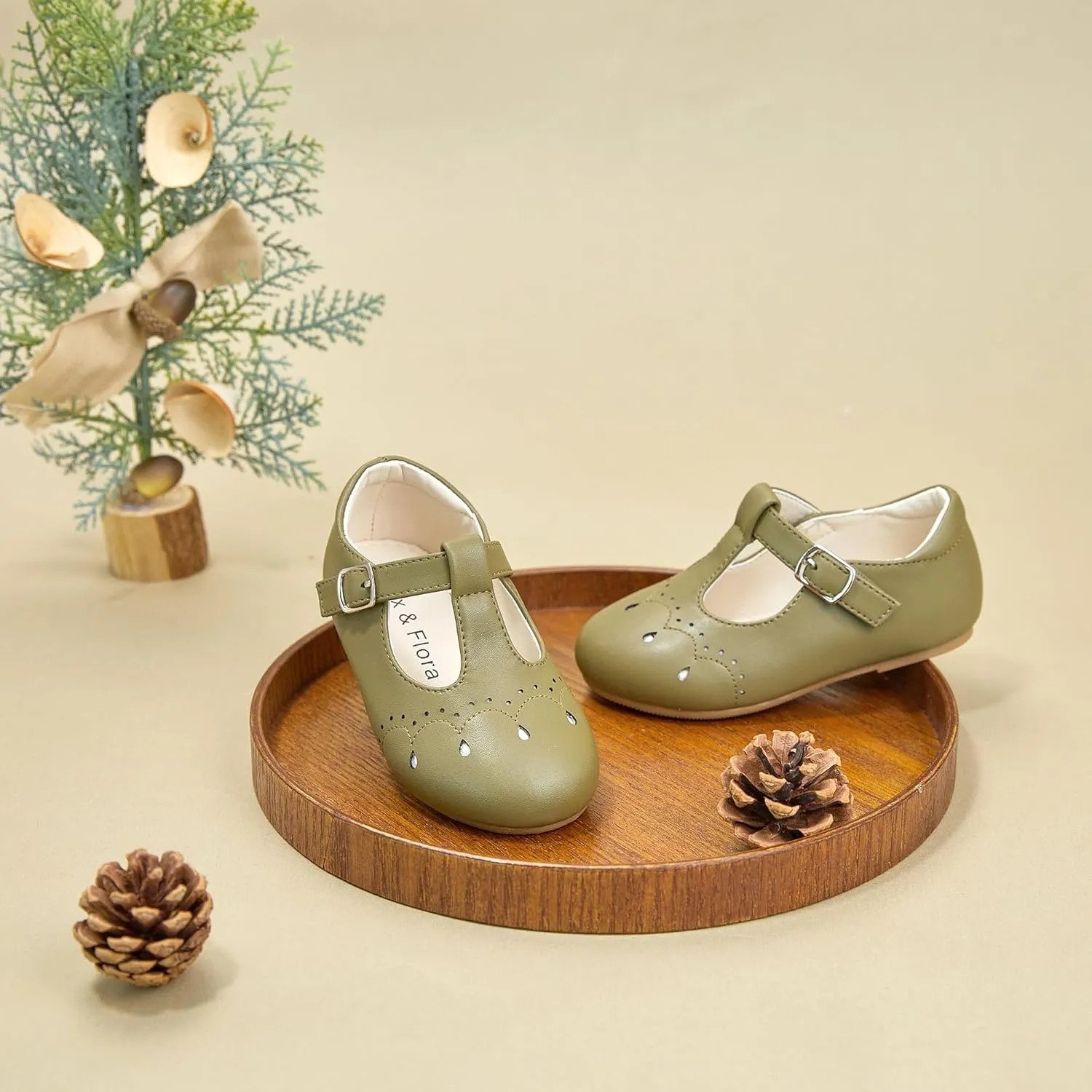 Felix & Flora Toddler Little Girl Flat Oxfords Dress Shoes - Mary Jane Princess for Girl Party School Shoes.