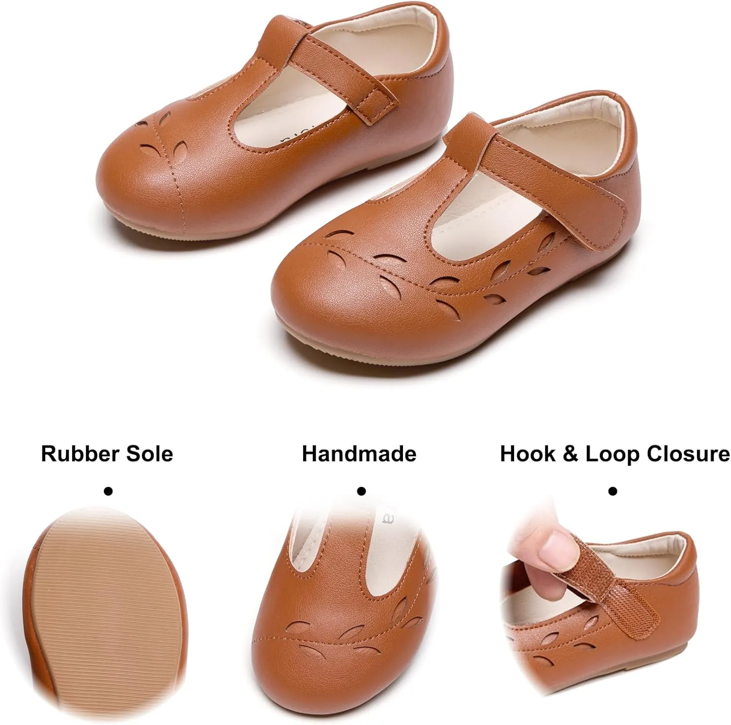 Felix & Flora Toddler Little Girl Flat Oxfords Dress Shoes - Mary Jane Princess for Girl Party School Shoes.