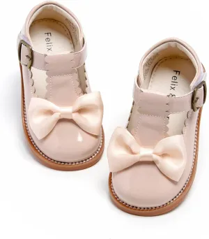 Felix & Flora Toddler Little Girl Mary Jane Dress Shoes - Ballet Flats for Girl Party School Shoes