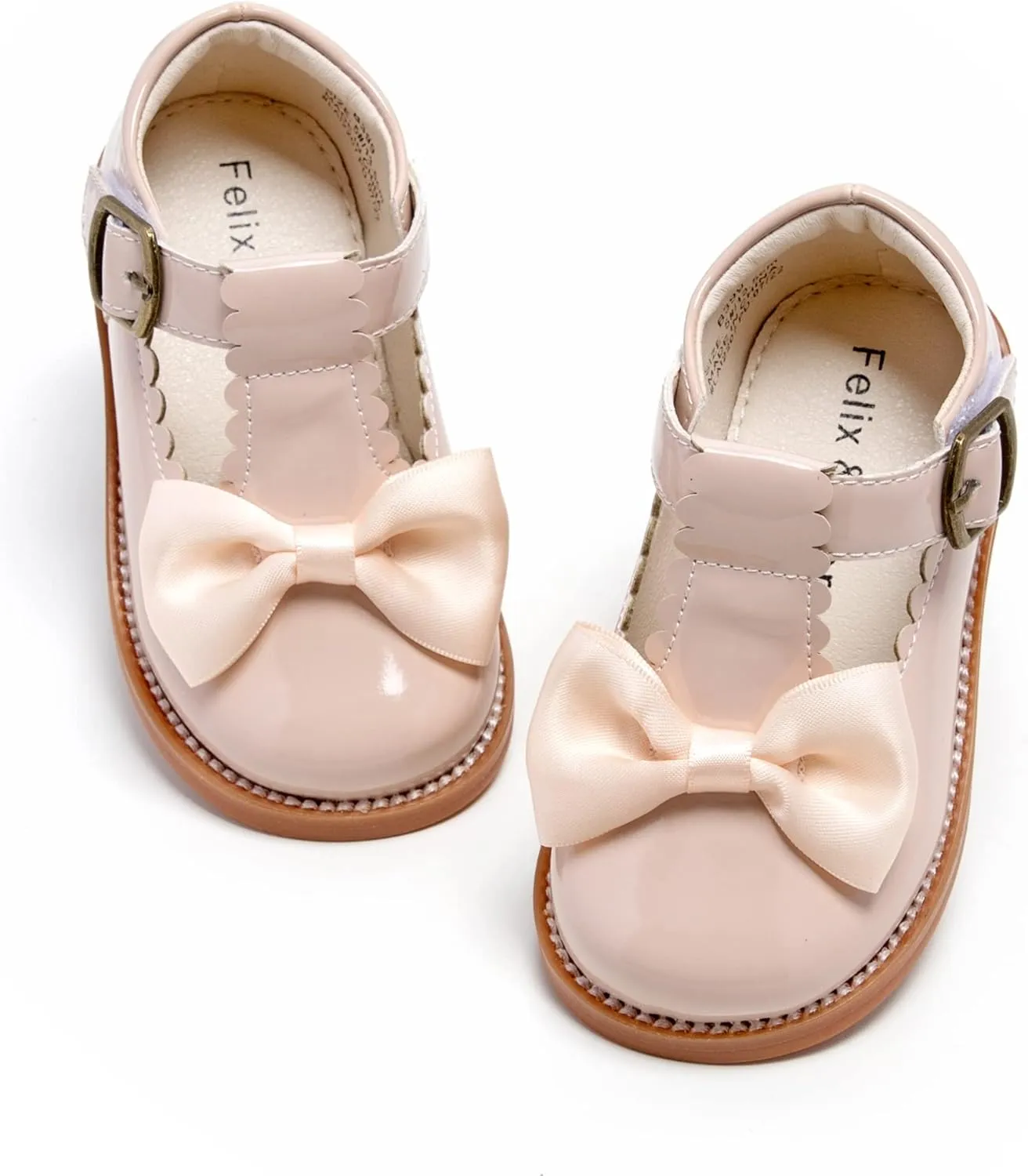 Felix & Flora Toddler Little Girl Mary Jane Dress Shoes - Ballet Flats for Girl Party School Shoes