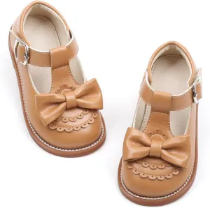 Felix & Flora Toddler Little Girl Princess Dress Shoes-Mary Jane Flats for Girl Party School Shoes