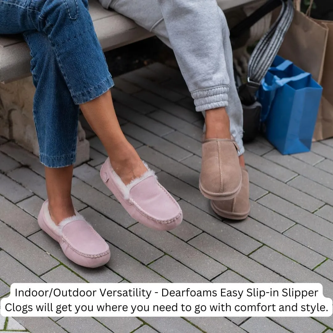 Fireside by Dearfoams Women's Greta Genuine Shearling Indoor Outdoor Clog