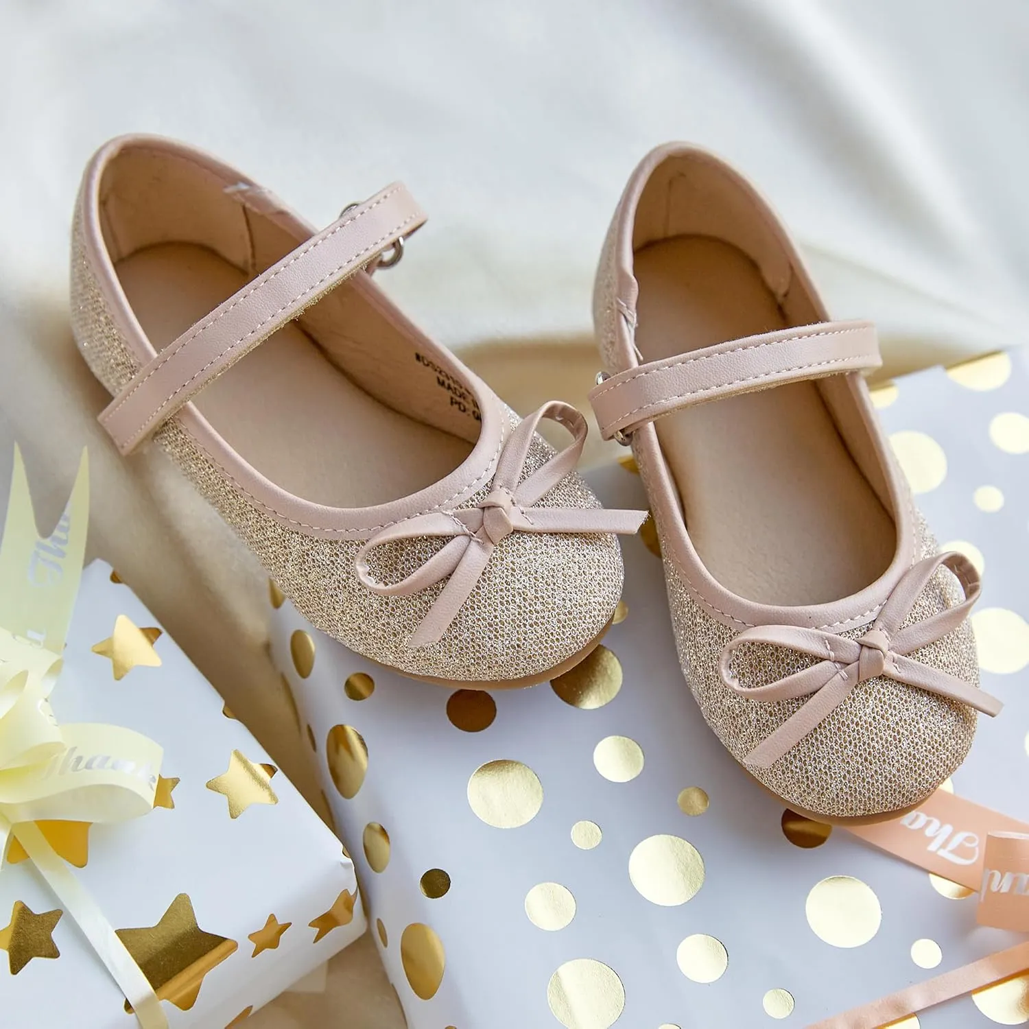 Flaryzone Toddler/Little Girls' Ballerina Flat Mary Jane Princess Dress Shoes - Wedding School Party