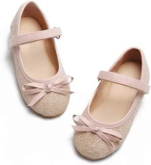 Flaryzone Toddler/Little Girls' Ballerina Flat Mary Jane Princess Dress Shoes - Wedding School Party