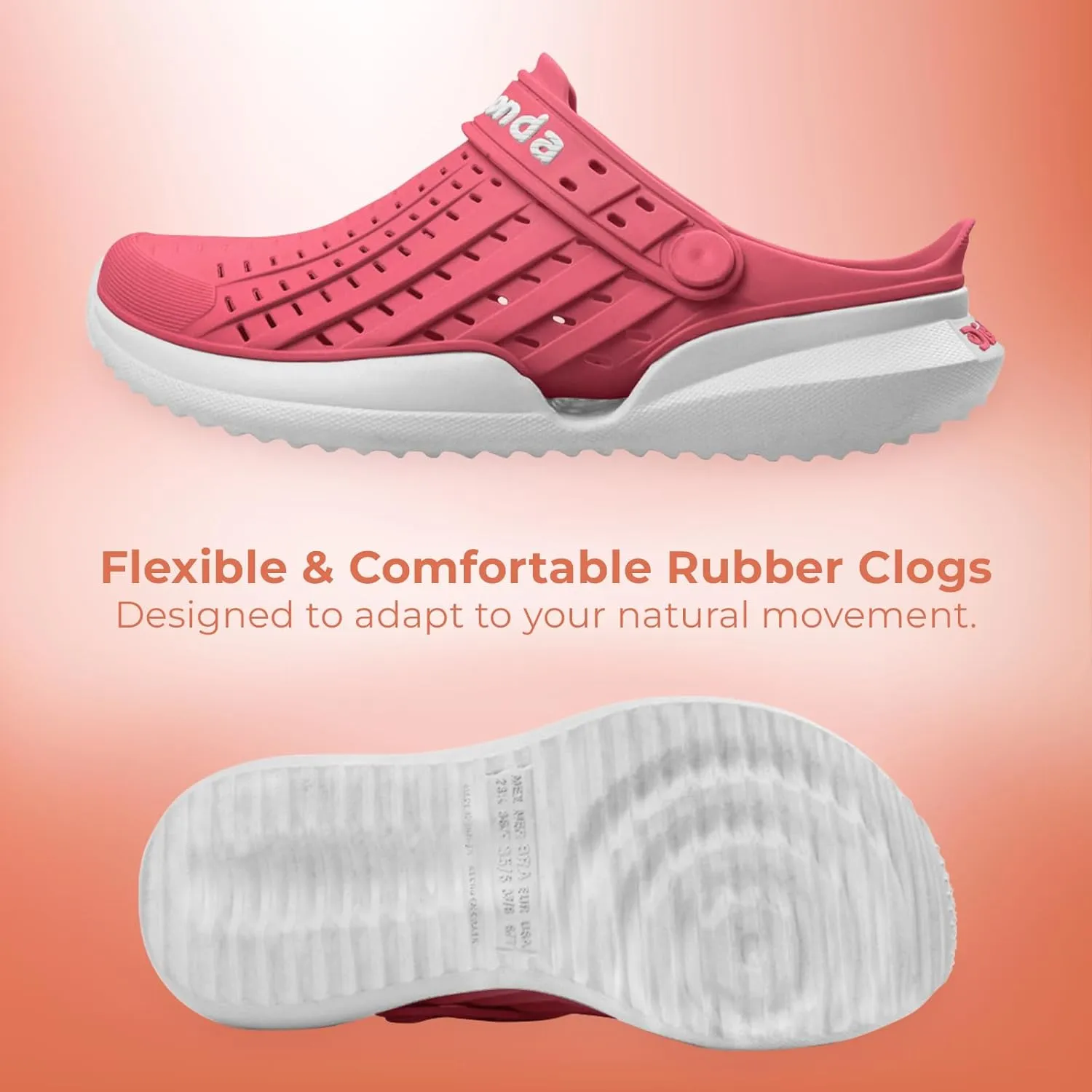 Flow - Clogs for Women | Comfortable Women’s Clogs for Everyday Use | Stylish & Durable Water Shoes | Women’s Sandals Made with Flexible Rubber | Garden Shoes with a Soft and Adaptive Fit