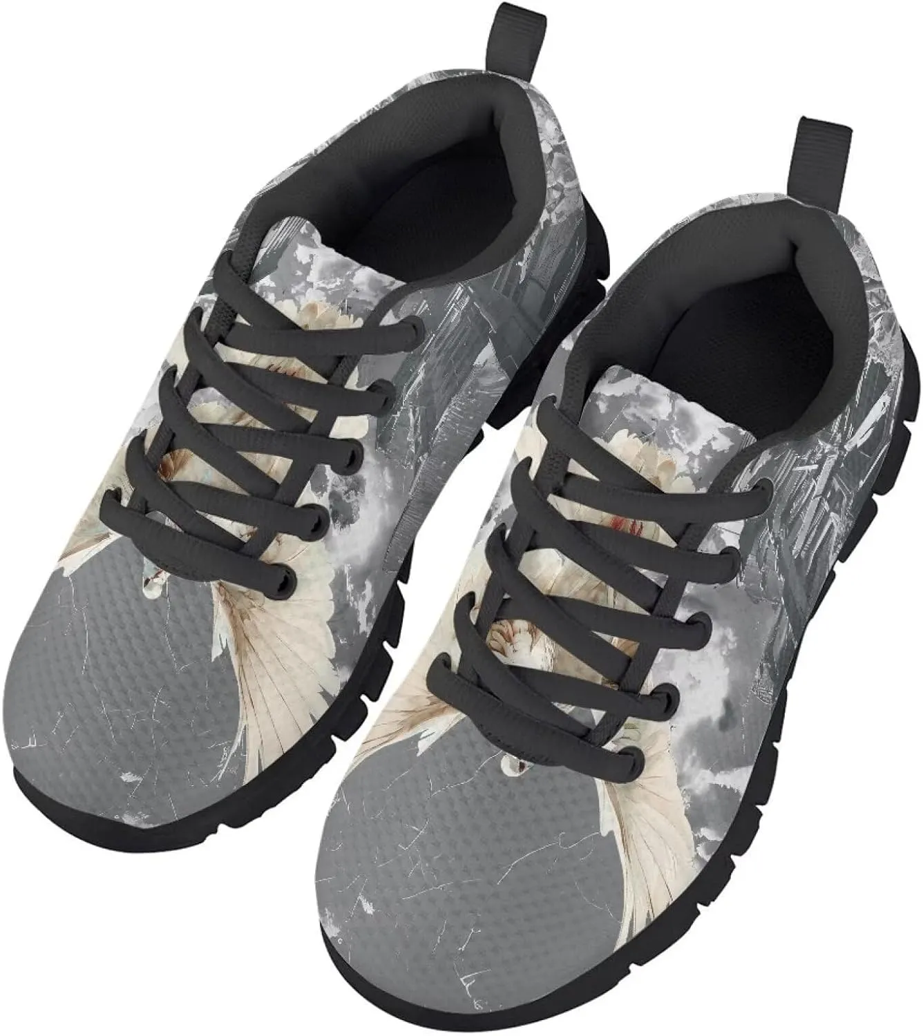 Girls Athletic Shoes Kids Slip on Shoes Girls 3-10 Years Old Toddler Sneakers Black