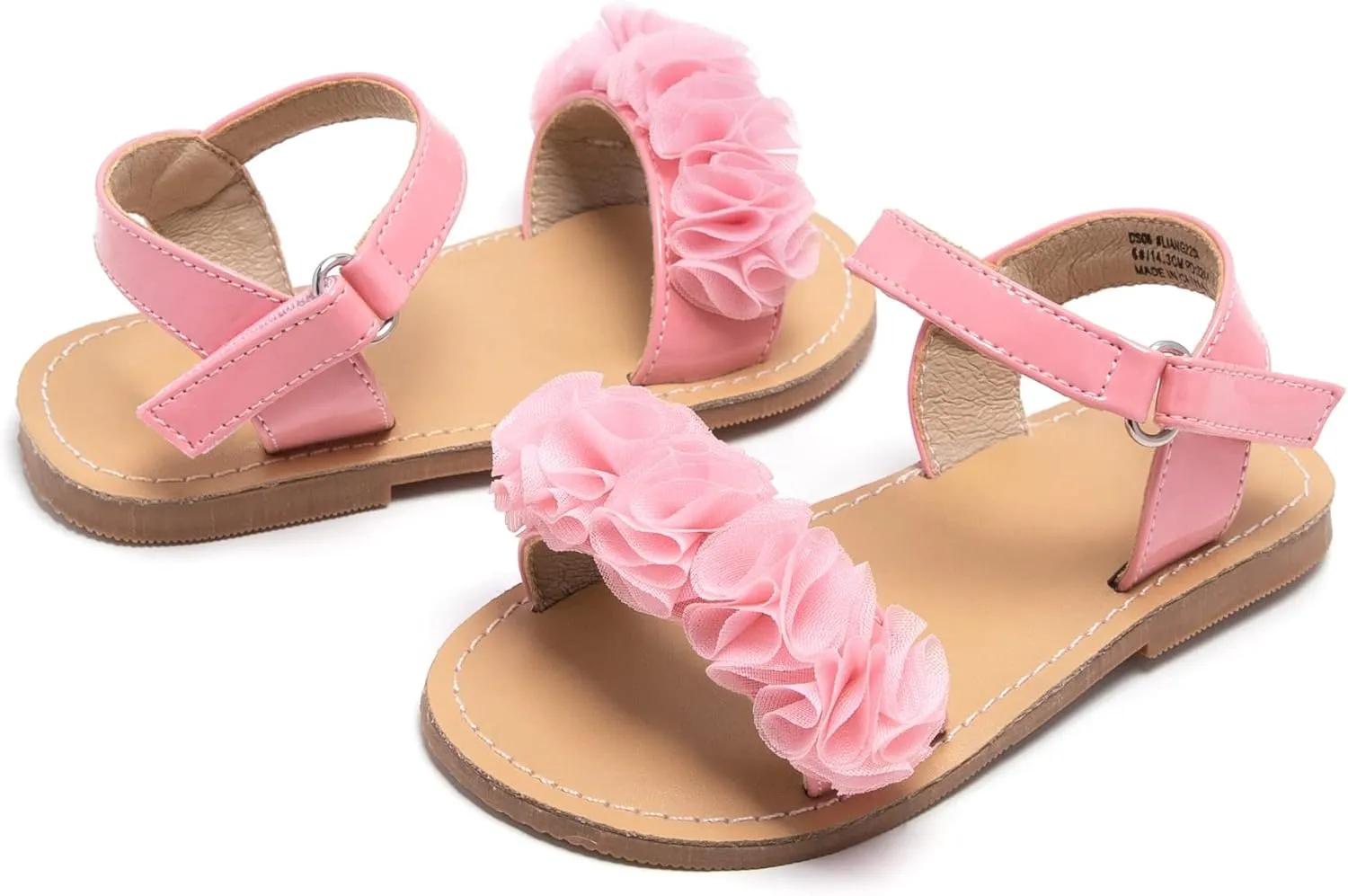 Girls Open Toe Flat Sandals Summer Casual Toddler Little Kid Sandals
