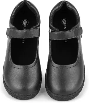 Girls School Uniform Shoes Mary Jane Dress Flat Shoes for School Wedding Party with Strap Little Kid/Big Kid