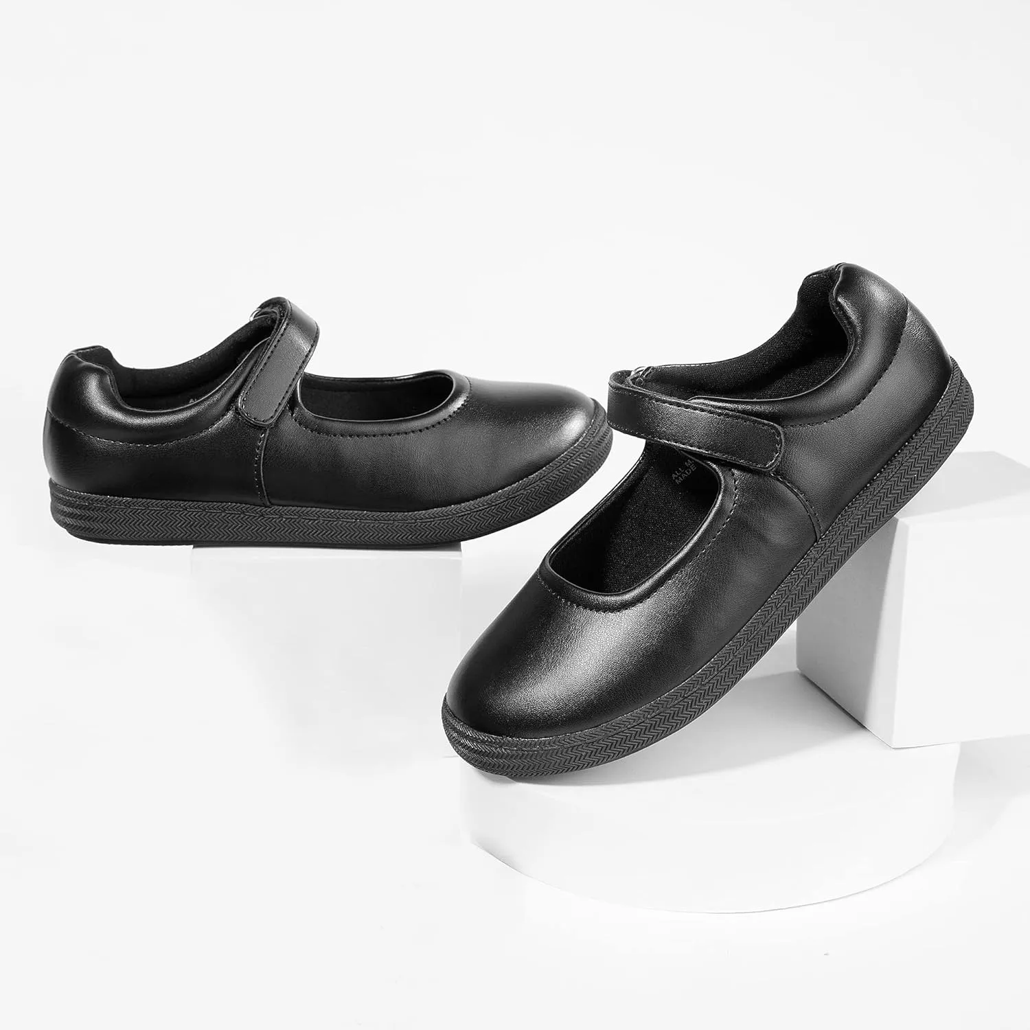 Girls School Uniform Shoes Mary Jane Dress Flat Shoes for School Wedding Party with Strap Little Kid/Big Kid