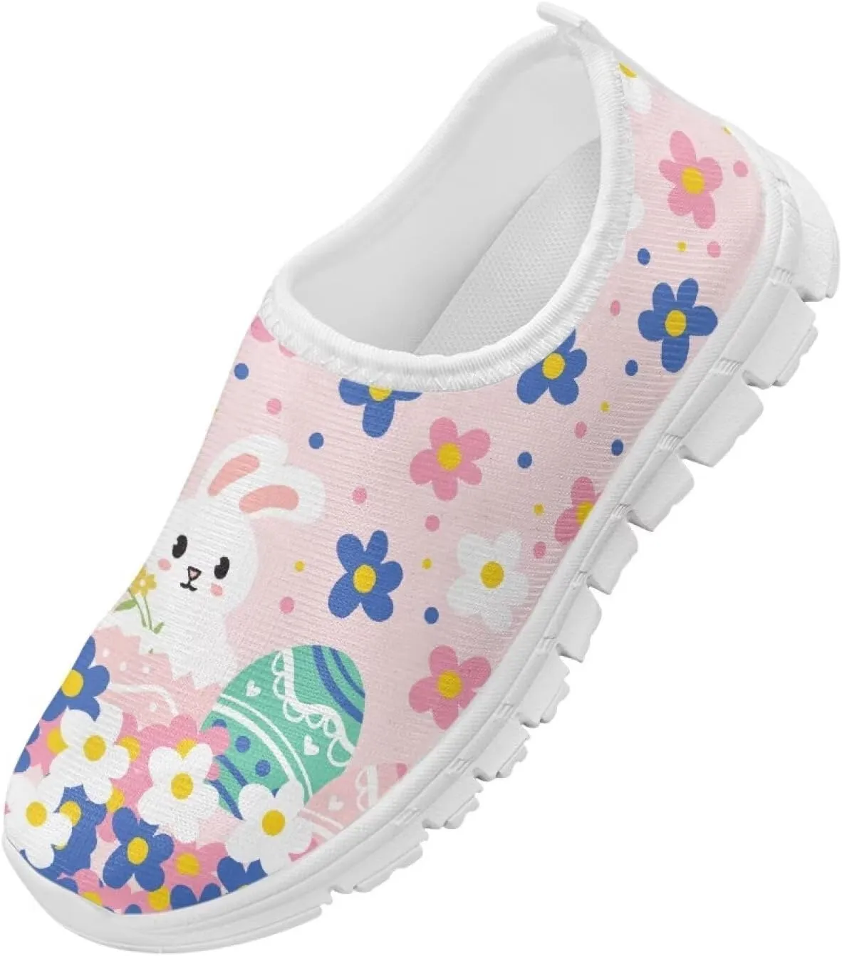 Girls Slip On Shoes Easter Sneakers for Girls Kids Cute Holiday Shoes