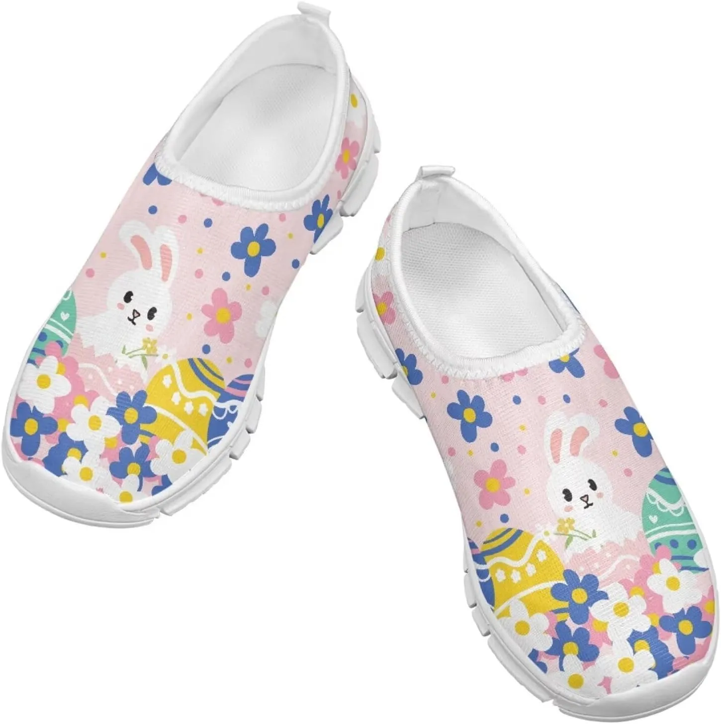 Girls Slip On Shoes Easter Sneakers for Girls Kids Cute Holiday Shoes