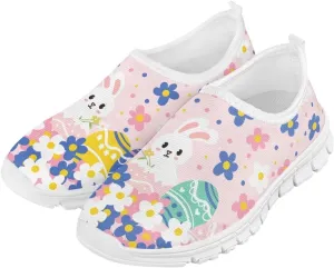 Girls Slip On Shoes Easter Sneakers for Girls Kids Cute Holiday Shoes