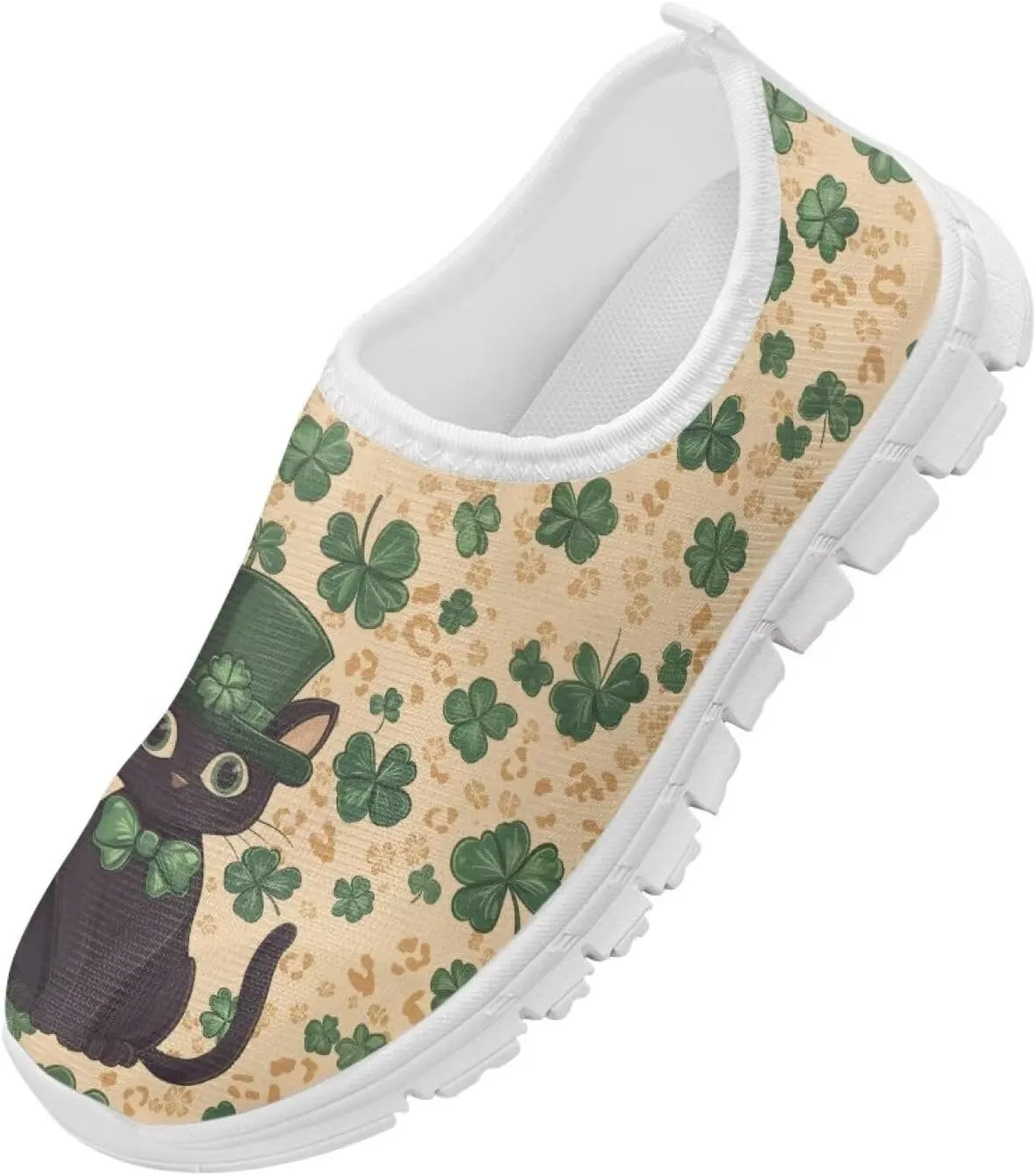 Girls Slip On Sneakers St Patrick's Day Costume Kids Tennis Gym Shoes