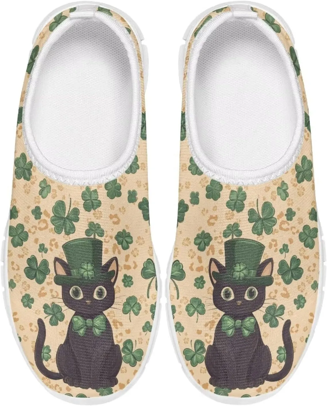 Girls Slip On Sneakers St Patrick's Day Costume Kids Tennis Gym Shoes