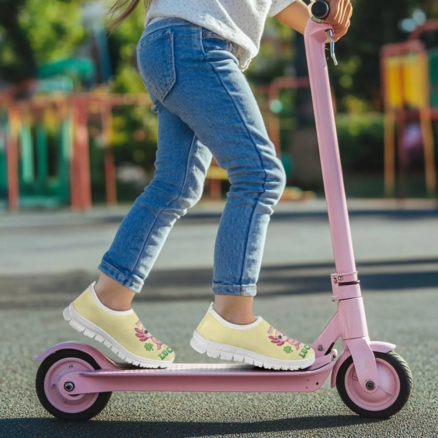 Girls Slip On Tennis Shoes Kids Running Shoes St. Patrick's Day Shoes