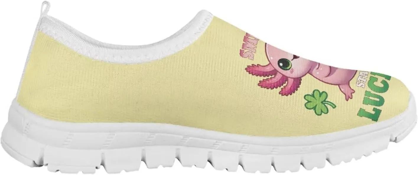 Girls Slip On Tennis Shoes Kids Running Shoes St. Patrick's Day Shoes