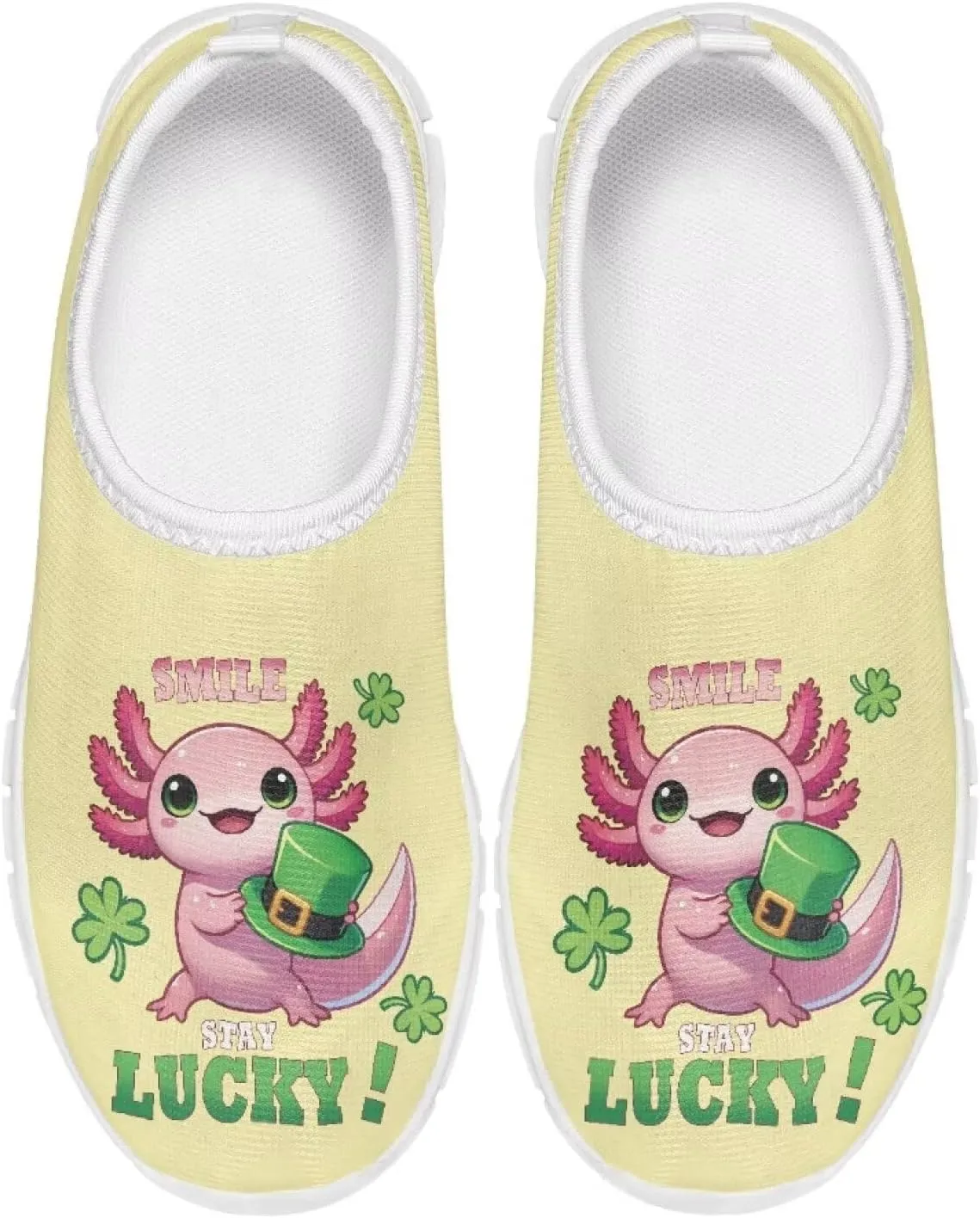 Girls Slip On Tennis Shoes Kids Running Shoes St. Patrick's Day Shoes