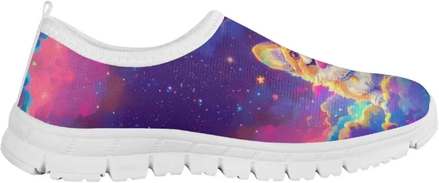 Girls Tennis Shoes Cute Little Kid Slip On Sneakers School Running Shoes
