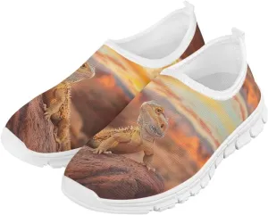Girls Tennis Shoes Little Kids Slip On Sneakers School Running Shoes