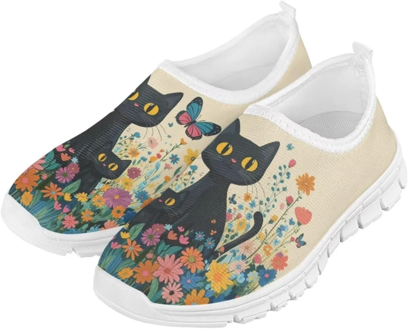Girls Tennis Shoes Little Kids Slip On Sneakers School Running Shoes