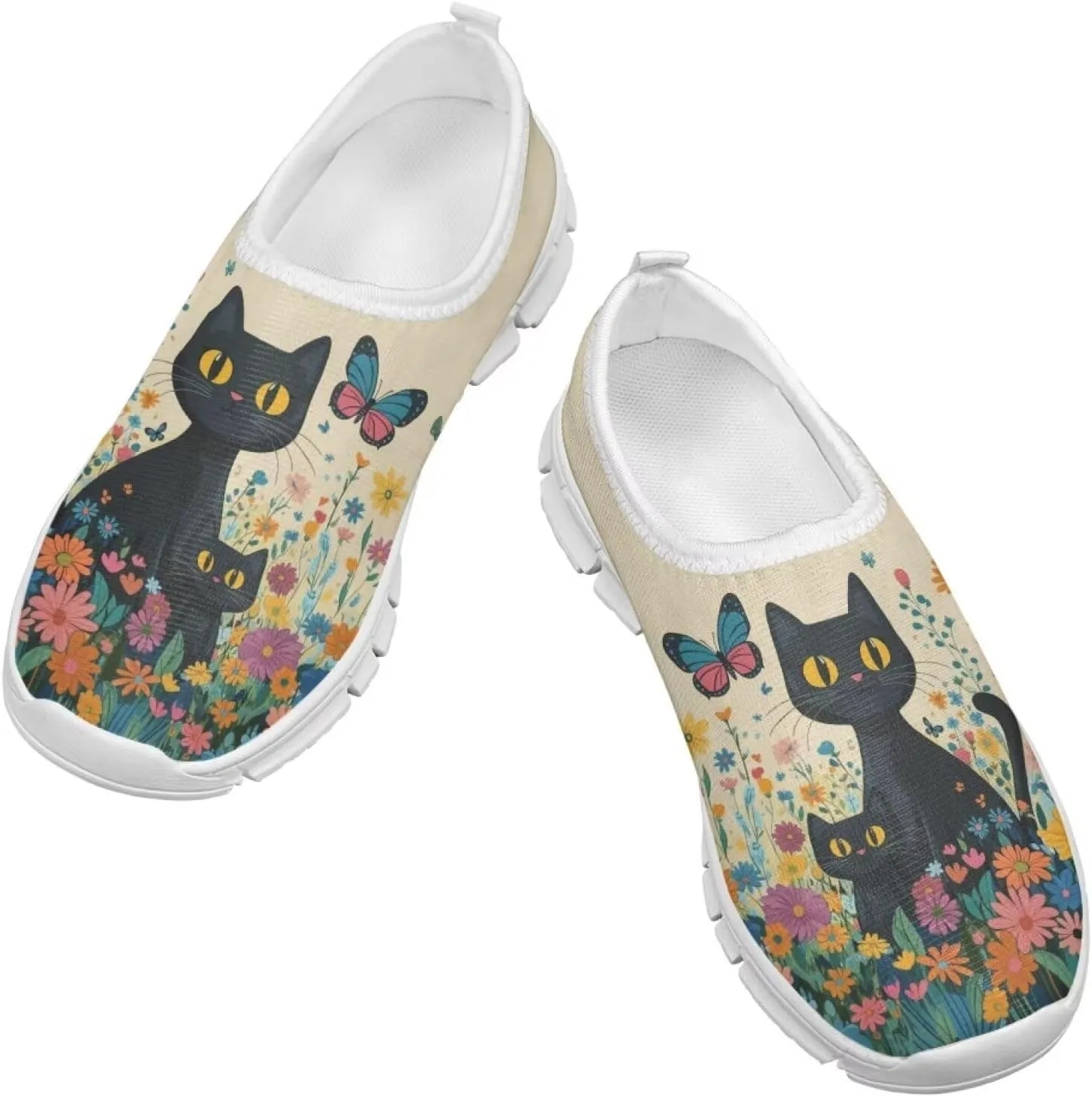 Girls Tennis Shoes Little Kids Slip On Sneakers School Running Shoes