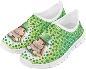 Girls Tennis Slip On Shoes St. Patrick's Day Gift for Kids Casual Shoes