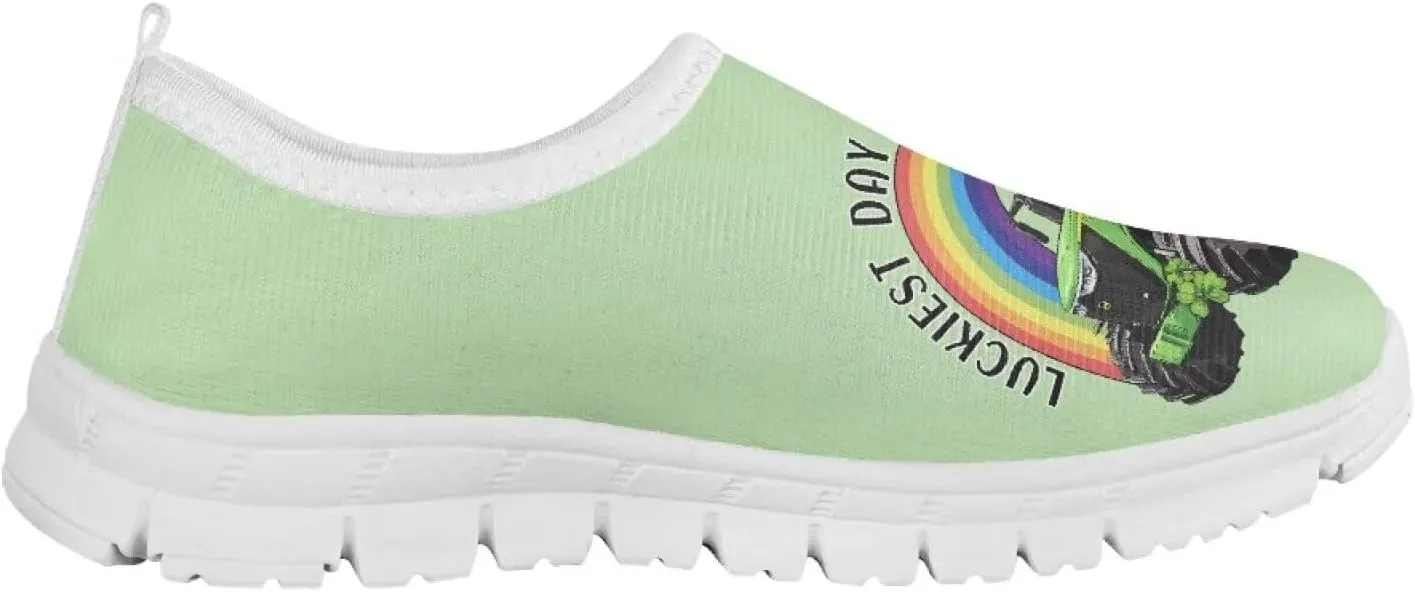 Girls Tennis Slip On Shoes St. Patrick's Day Gift Kids School Running Shoes