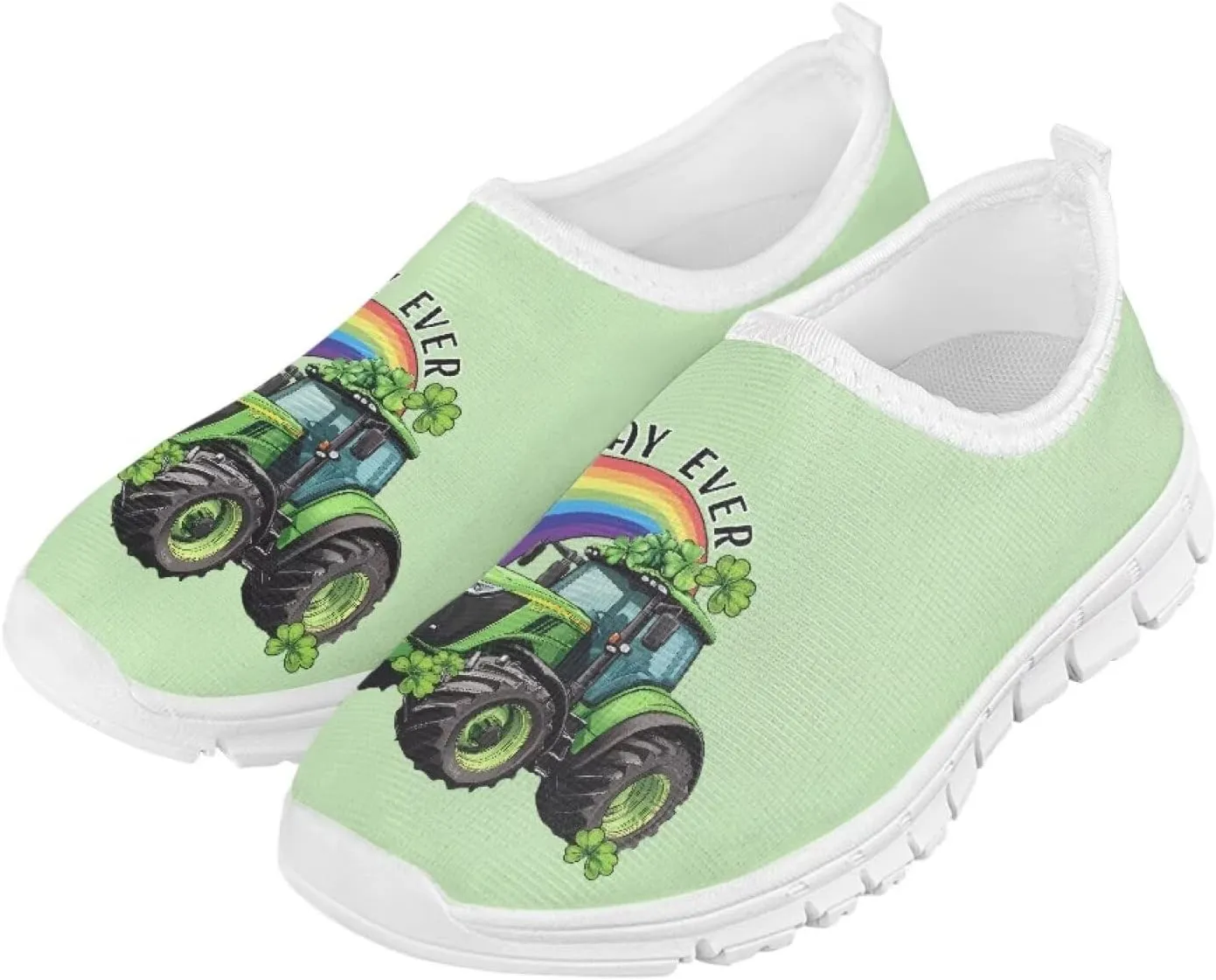 Girls Tennis Slip On Shoes St. Patrick's Day Gift Kids School Running Shoes