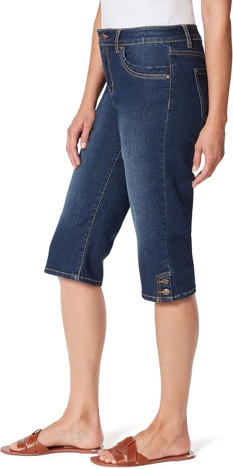 Gloria Vanderbilt Women's Kaia Side Button Skimmer Short