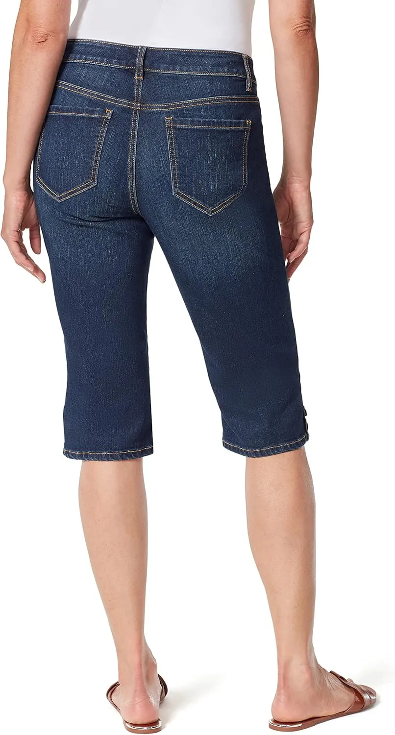 Gloria Vanderbilt Women's Kaia Side Button Skimmer Short