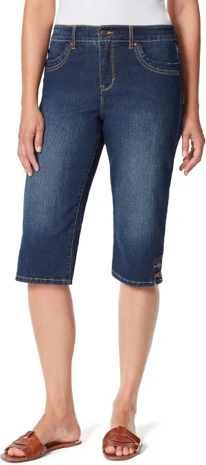 Gloria Vanderbilt Women's Kaia Side Button Skimmer Short