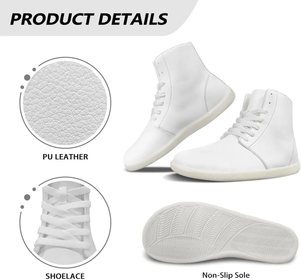 Gothic Skull High Top Sports Shoes for Women Men Running Sneaker PU Leather Athletic Sneakers